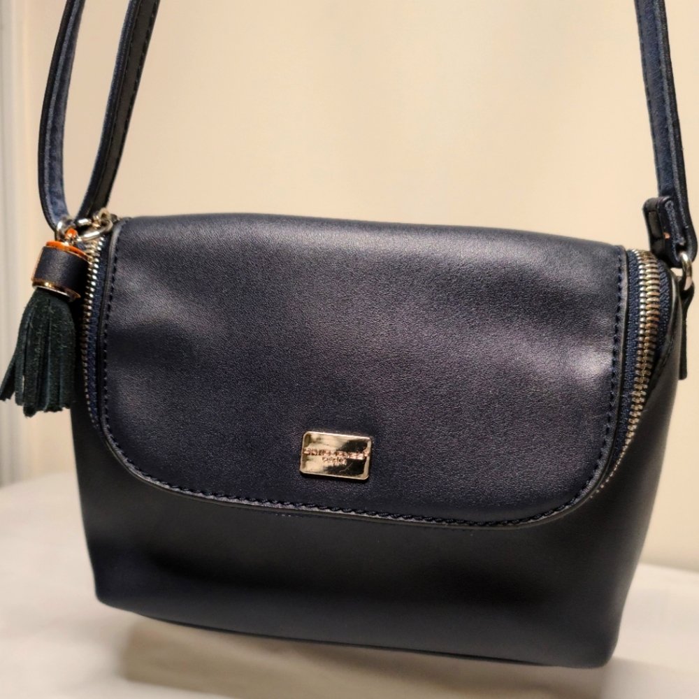 David Jones Paris Small Navy Crossbody